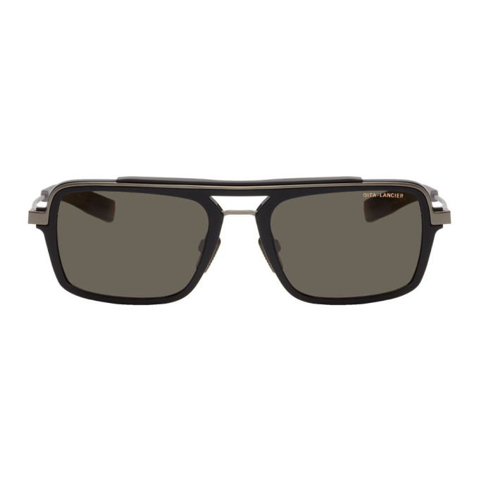 DITA DITA BLACK AND GUNMETAL LSA 404 SUNGLASSES