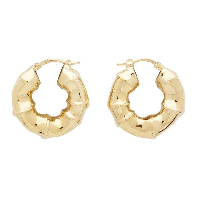 Bottega Veneta Gold Sterling Earrings In 8120 Gold