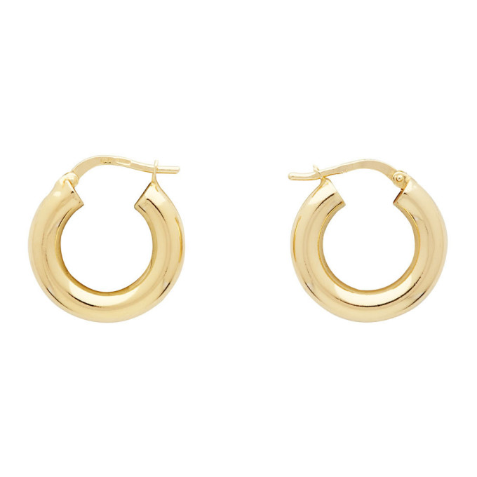 Bottega Veneta Gold Sterling Earrings In 8117 Gold