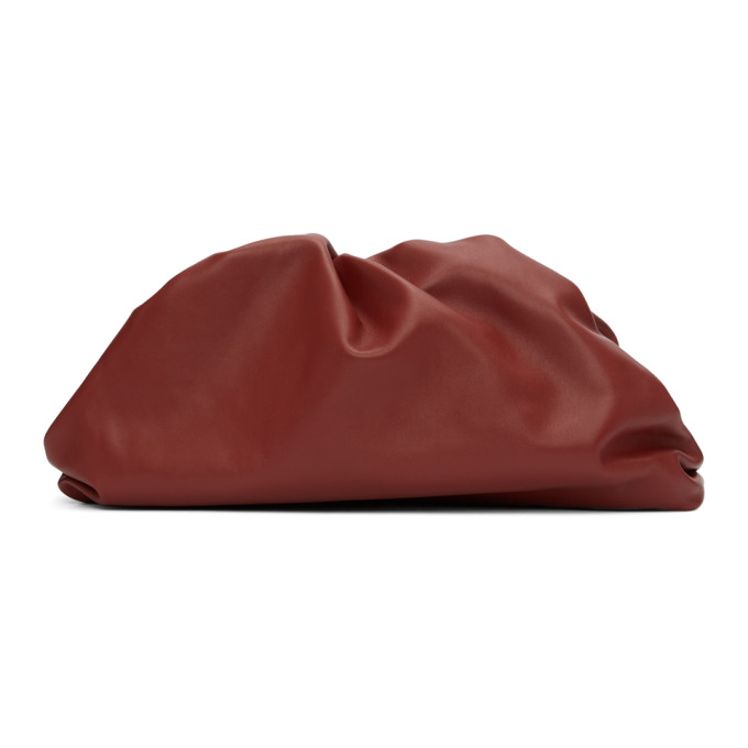 BOTTEGA VENETA BOTTEGA VENETA BURGUNDY THE POUCH CLUTCH