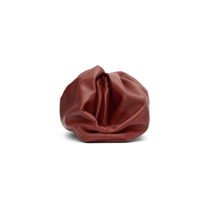 BOTTEGA VENETA BOTTEGA VENETA BURGUNDY THE POUCH CLUTCH