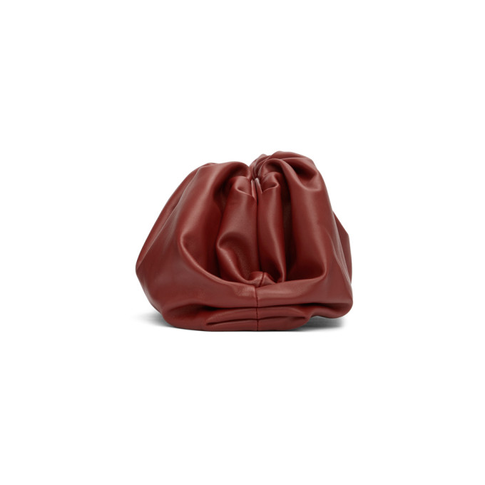 BOTTEGA VENETA BOTTEGA VENETA BURGUNDY THE POUCH CLUTCH