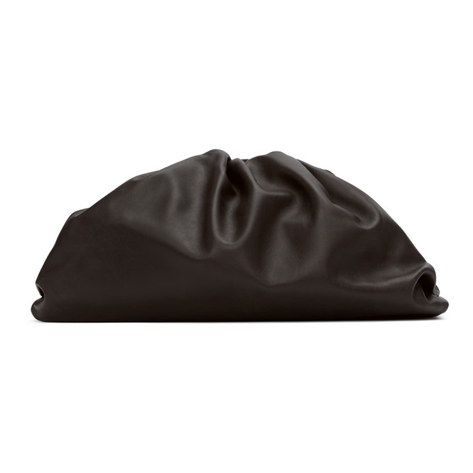 BOTTEGA VENETA BOTTEGA VENETA BROWN THE POUCH CLUTCH