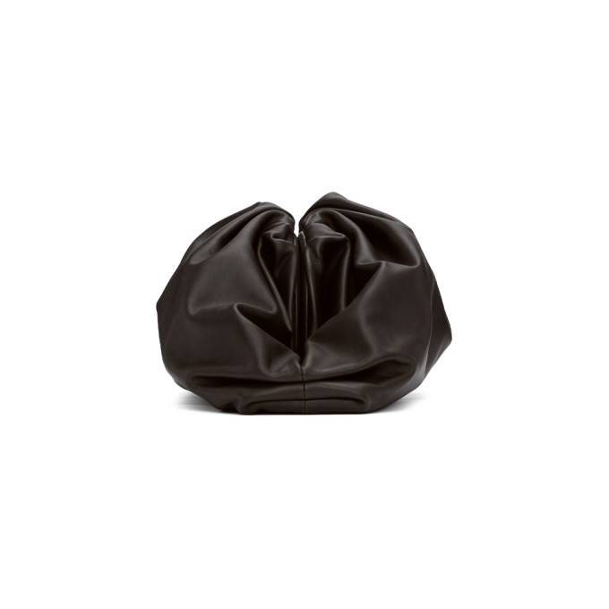 BOTTEGA VENETA BOTTEGA VENETA BROWN THE POUCH CLUTCH
