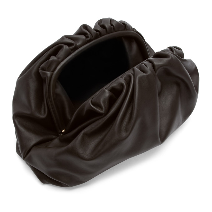 BOTTEGA VENETA BOTTEGA VENETA BROWN THE POUCH CLUTCH