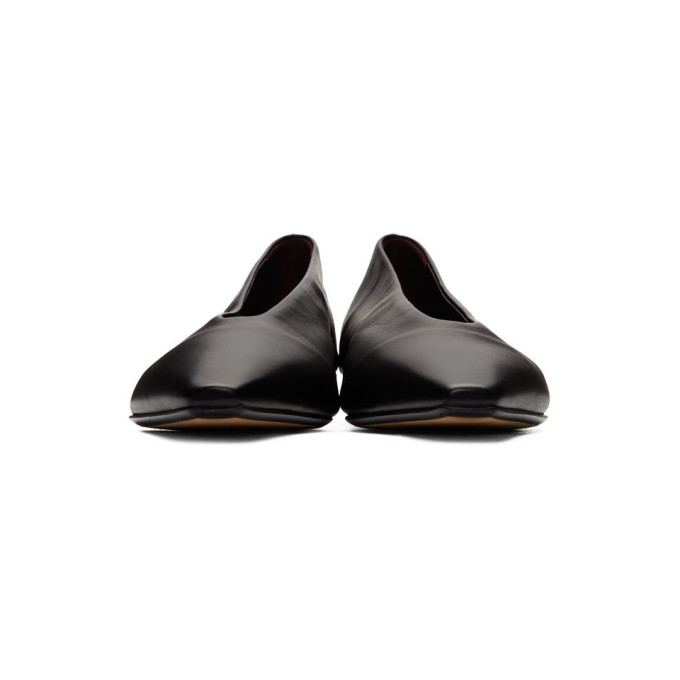 BOTTEGA VENETA BOTTEGA VENETA BLACK NAPPA BALLERINA FLATS