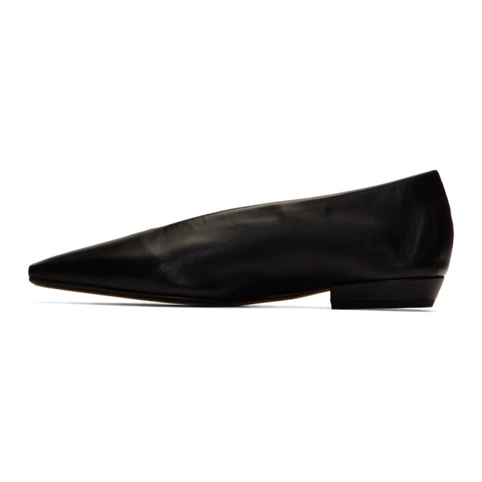 BOTTEGA VENETA BOTTEGA VENETA BLACK NAPPA BALLERINA FLATS