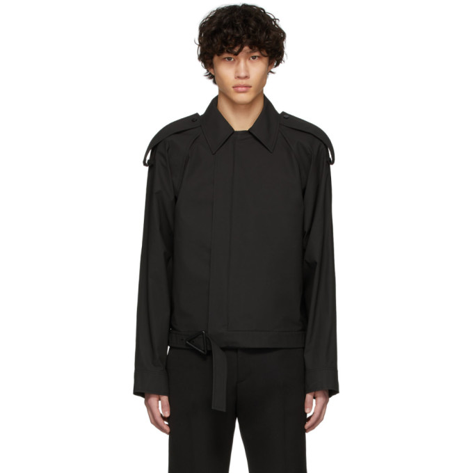 BOTTEGA VENETA Grey Coated Jacket