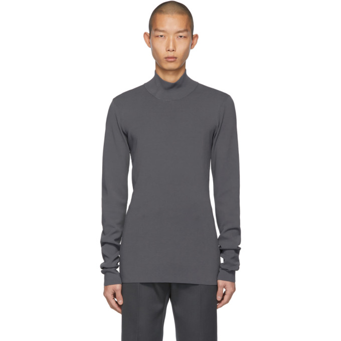 Bottega Veneta Grey Techno Turtleneck