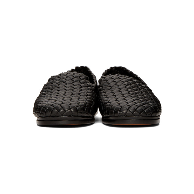 BOTTEGA VENETA BOTTEGA VENETA BLACK INTRECCIATO TUBOLARE LOAFERS