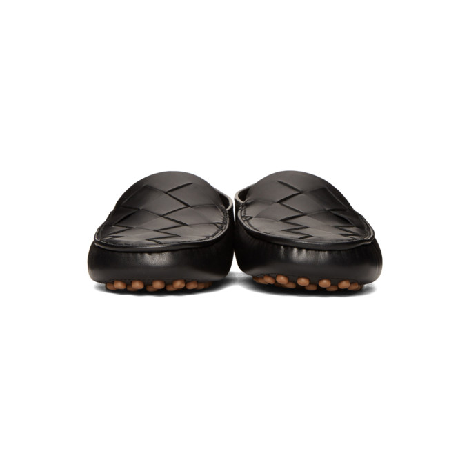 BOTTEGA VENETA BOTTEGA VENETA BLACK INTRECCIATO LOAFERS