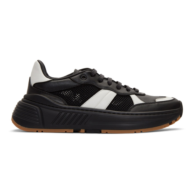 BOTTEGA VENETA BOTTEGA VENETA BLACK AND WHITE SPEEDSTER SNEAKERS