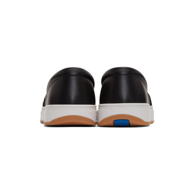 BOTTEGA VENETA BOTTEGA VENETA BLACK MAXI INTRECCIATO SLIP-ON SNEAKERS