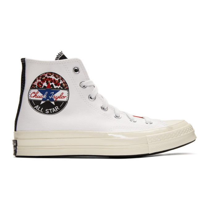 Converse Logo Play Chuck 70 Sneakers In Wht/red/blu