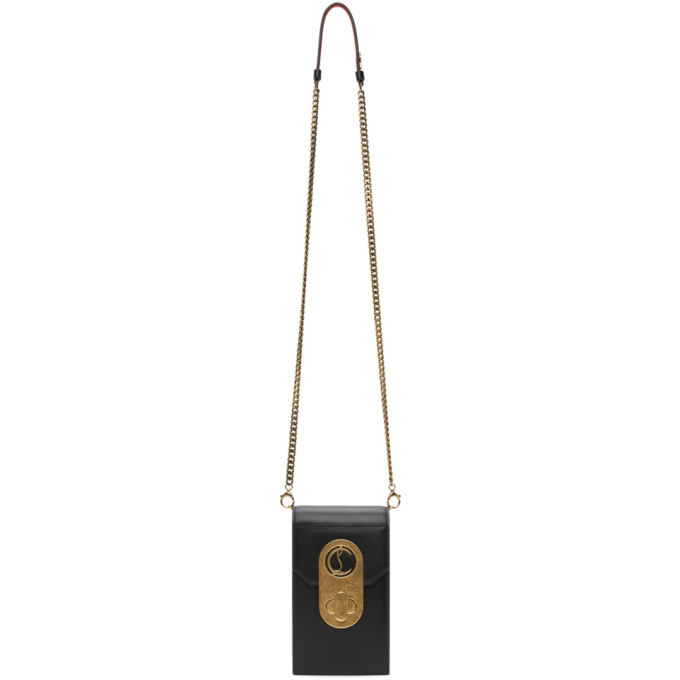 Christian Louboutin Black Elisa Phone Pouch