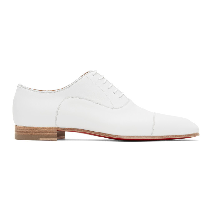 Christian Louboutin White Greggo Lace-up Derbys