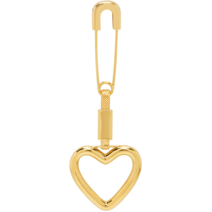 Ambush Gold Single Heart Earring