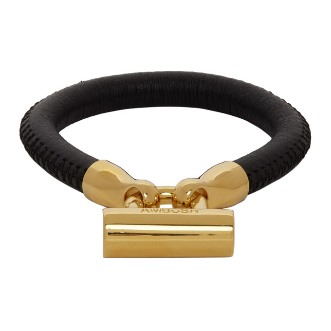 AMBUSH AMBUSH GOLD BIKE LOCK BRACELET