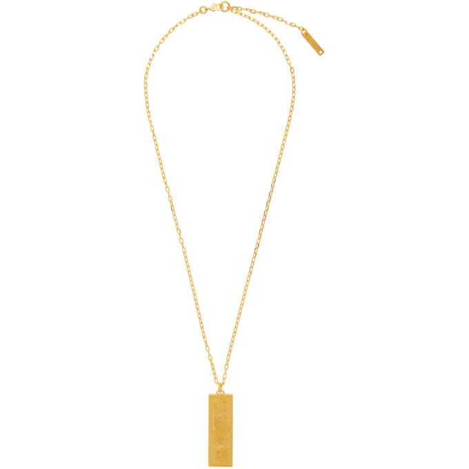 AMBUSH AMBUSH GOLD OFUDA NECKLACE