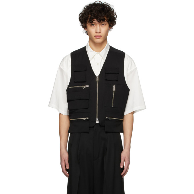 AMBUSH AMBUSH BLACK FISHERMAN VEST