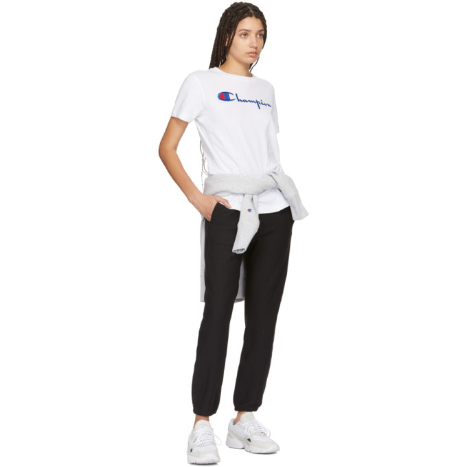 CHAMPION CHAMPION REVERSE WEAVE WHITE BIG SCRIPT T-SHIRT