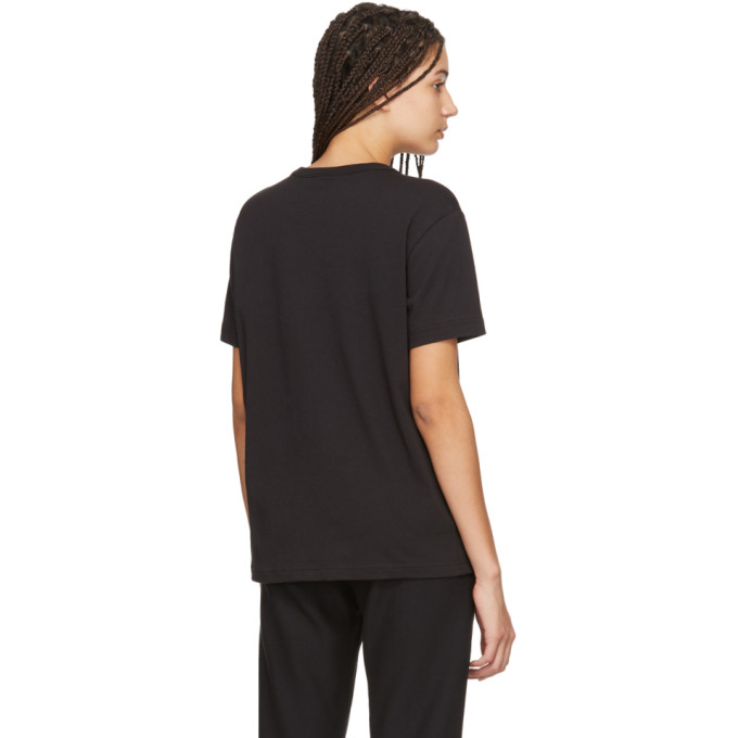 CHAMPION CHAMPION REVERSE WEAVE BLACK LOGO T-SHIRT