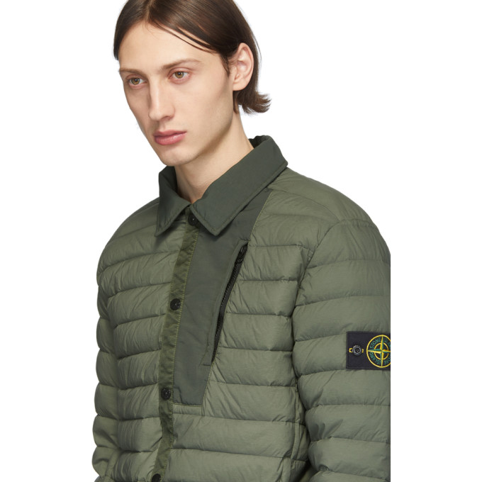 Stone Island Khaki Down Loom Woven 
