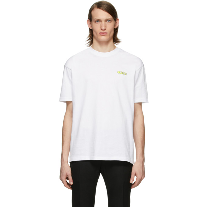 032c White Smiley Logo T Shirt