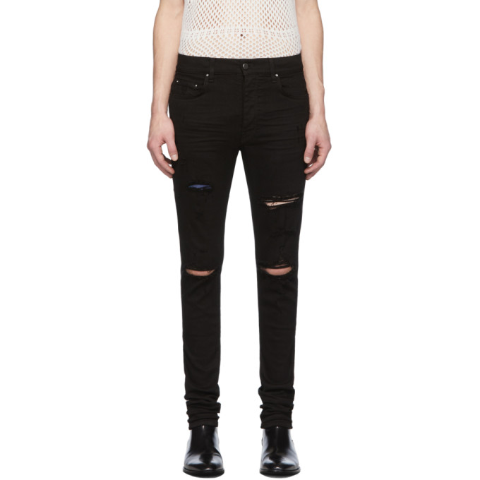 AMIRI AMIRI BLACK THRASHER CLASSIC JEANS