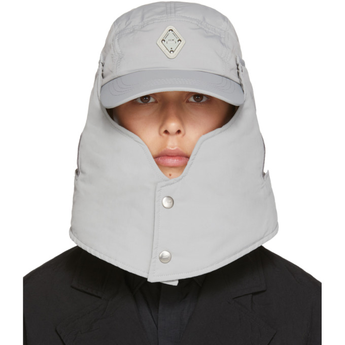 A-cold-wall* Grey Detachable Rhombus Storm Cap In Grvi Grey V