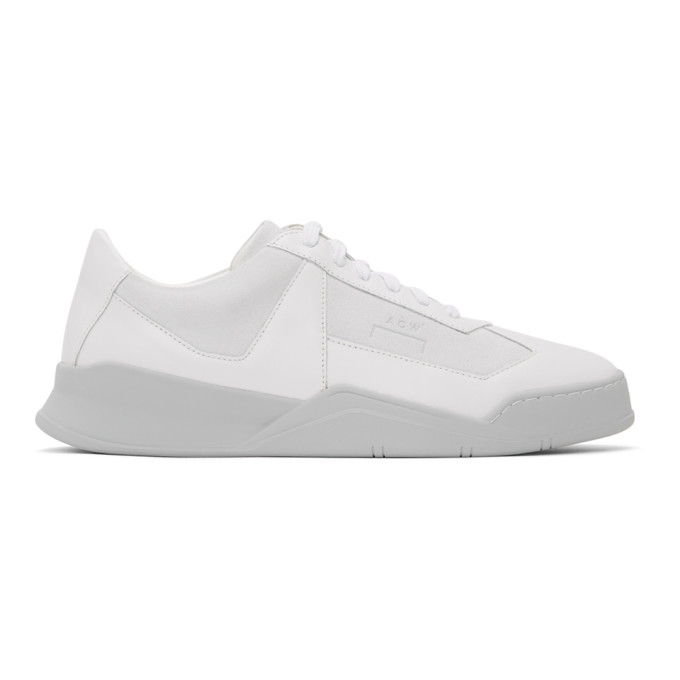 A-cold-wall* White And Grey Logo Shard Sneakers In Whte White