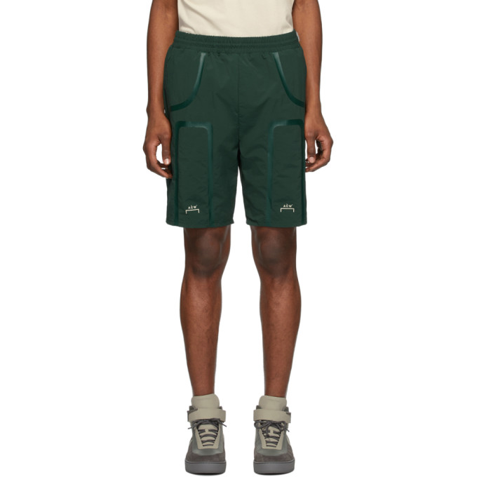 A-COLD-WALL* A-COLD-WALL* GREEN WELDED CORBUSIER TRACK SHORTS