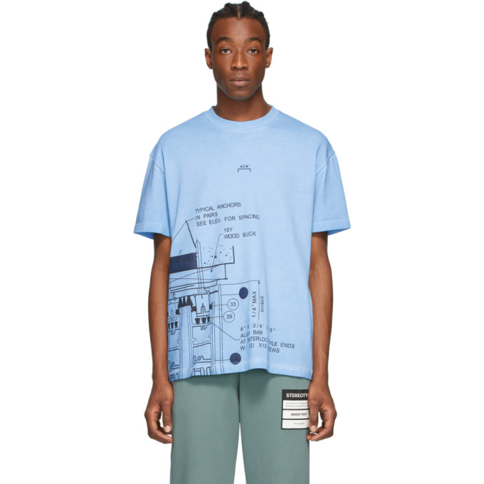 A-COLD-WALL* A-COLD-WALL* BLUE BLUEPRINT T-SHIRT