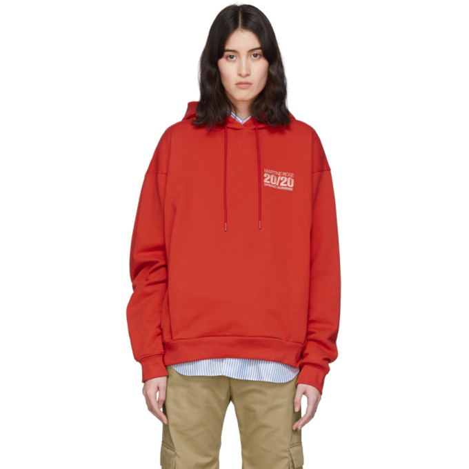 Martine Rose Red Classic Hoodie