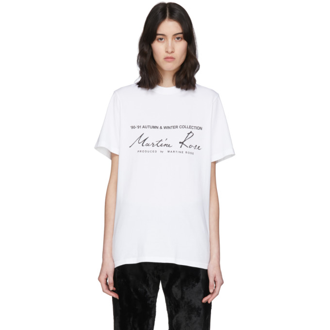 MARTINE ROSE MARTINE ROSE 白色 CLASSIC T 恤