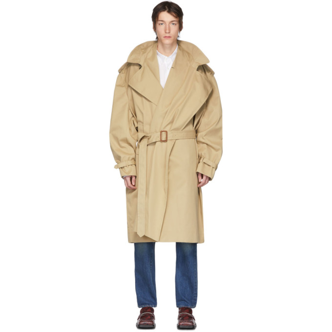 Y/PROJECT Y/PROJECT BEIGE INFINITY TRENCH COAT