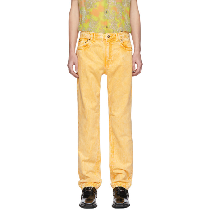 Y/PROJECT Y/PROJECT YELLOW DENIM DOUBLE SEAM JEANS