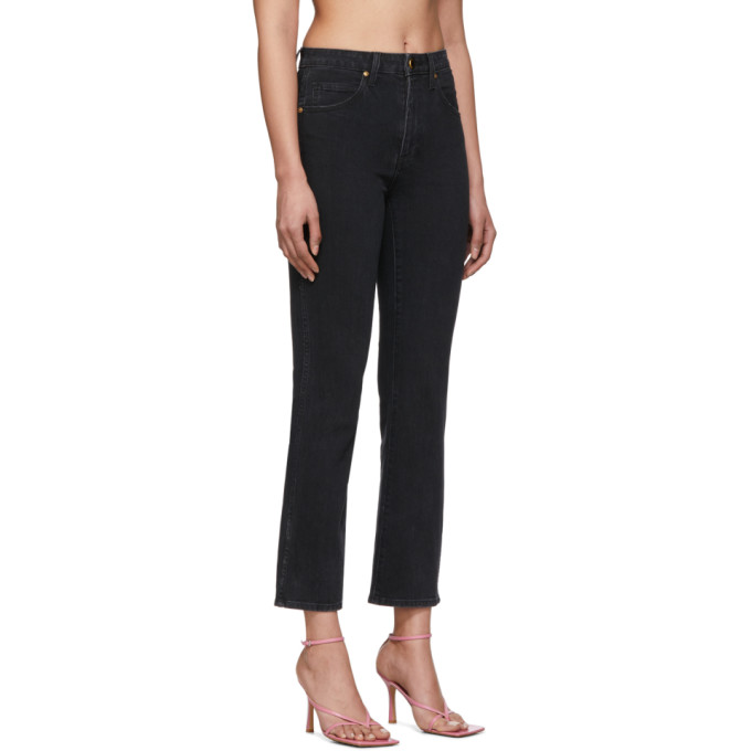 KHAITE KHAITE BLACK VIVIAN JEANS