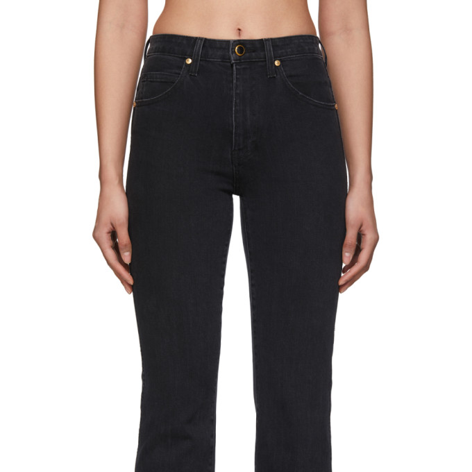 KHAITE KHAITE BLACK VIVIAN JEANS