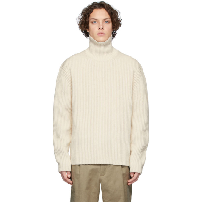 JOSEPH JOSEPH BEIGE HIGH NECK WOOL TURTLENECK