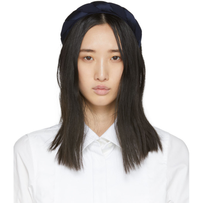 Sophie Buhai Navy Silk Twisted Headband