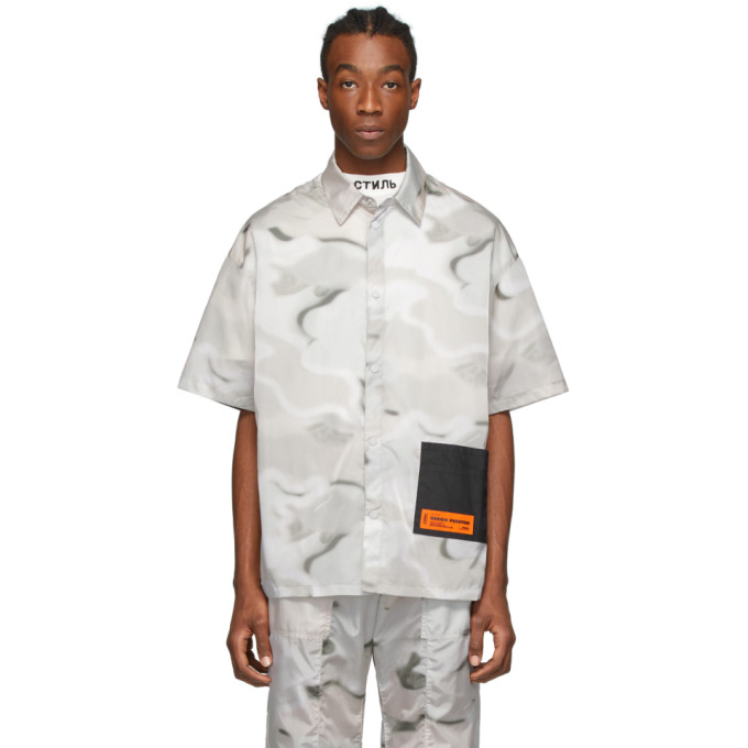 HERON PRESTON HERON PRESTON MULTICOLOR CAMO POCKET SHIRT