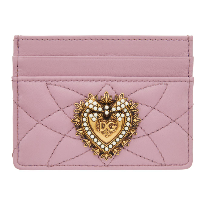 Dolce and Gabbana Pink Devotion Card Holder