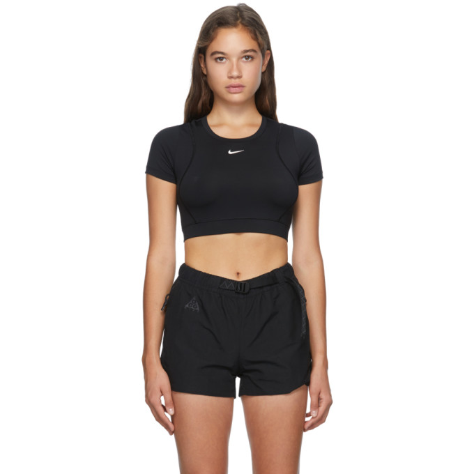 nike black collar t shirt