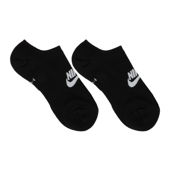 Nike Three Pack Black Essential Everyday No Show Socks 202011M22027904