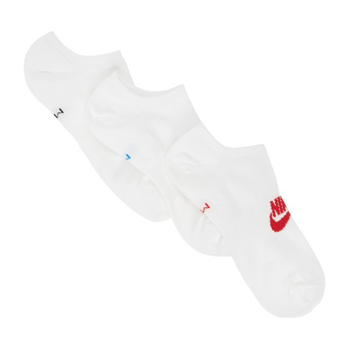 Nike Three Pack White Essential Everyday No Show Socks 202011M22028103