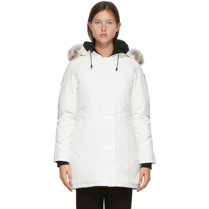 Canada Goose White Down Victoria Parka