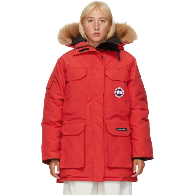 Canada Goose Red Down Expedition Parka