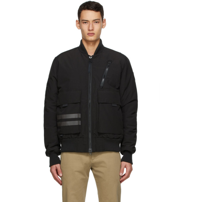 Canada Goose Black Down Kirkfield Bomber Jacket