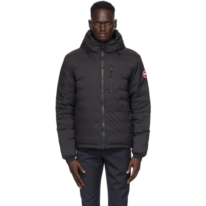 Canada Goose Black Down Packable Lodge Hooded Jacket